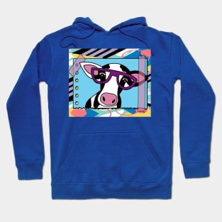 Funny Cow With Sunglasses Muh Hoodie